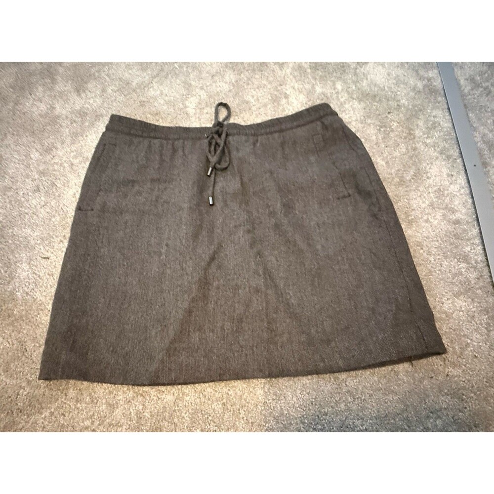 Kenneth Cole Reaction Women's Skirt Gray Size Large Pull On Short Skirt